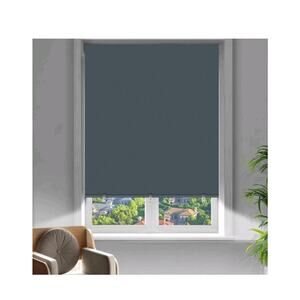 2 Pack Blackout Curtains Self Adhesive Indoor Blackout Blinds Gray S21
